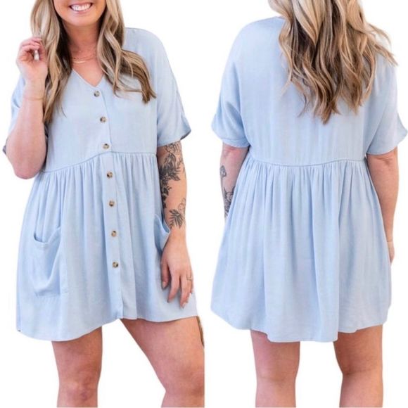 Urban Outfitters Dresses & Skirts - Urban Outfitters Lumiere Blue Dress Size Large NWT